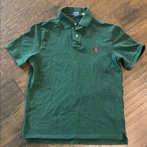Ralph Lauren Forest Green Classic Fit Polo Shirt Small EUC